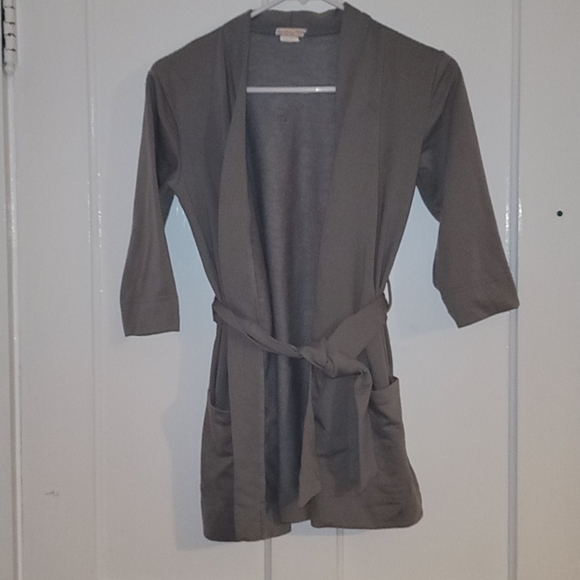 Masala Kids gray cardigan with wrap - Picture 1 of 6